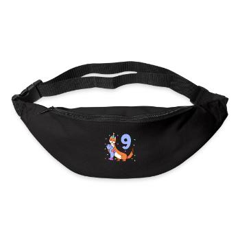 Avec Weasel - Anniversaire des enfants 9 ans - Sac banane - noir - Devant