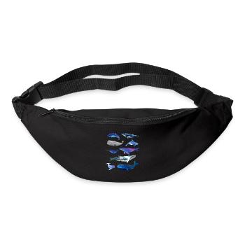 Whales - Bum bag - black - Front
