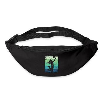 Volleyball Joueur Retro Beach Volleyball - Sac banane - noir - Devant