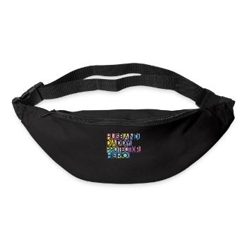Mari Papa Protecteur Héros Fête des pères - Sac banane - noir - Devant