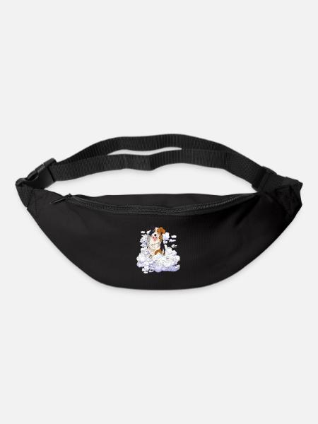Haustier Wolke Hunde Geschenk Australian Shepherd - Gürteltasche - Schwarz