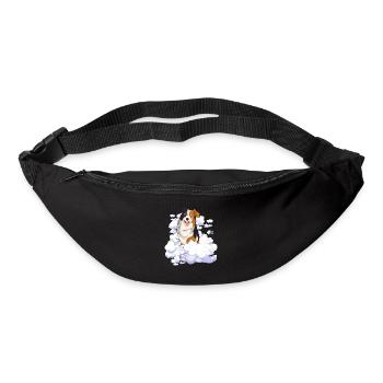 Clouds Dogs Gift Pet Australian Shepherd - Bum bag - black - Front
