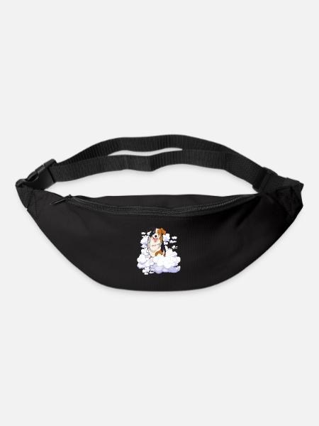 Clouds Chiens Cadeau Pet Berger Australien - Sac banane - noir