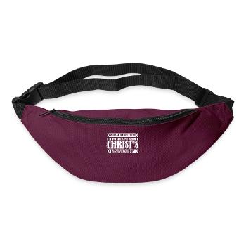 Christ Christentum - Gürteltasche - Burgunderrot - Vorne