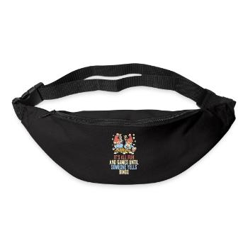 Fun and games at bingo - Bum bag - black - Front