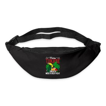 Meine Tukane und ich mögen dich nicht Vogel Tukan - Gürteltasche - Schwarz - Vorne
