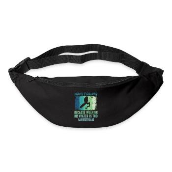 Wing Foil Wingsurfing Retro Foil Wing - Gürteltasche - Schwarz - Vorne