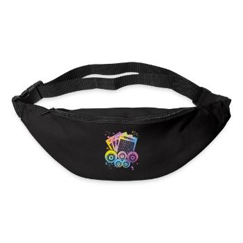 Bingo Bälle Farbsprotzer Frauen Männer Bingo - Gürteltasche - Schwarz - Vorne