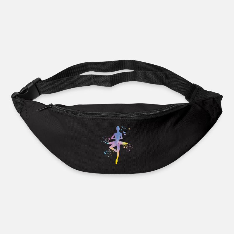 Ballett Tänzer Colorsplash Ballerina - Gürteltasche - Schwarz