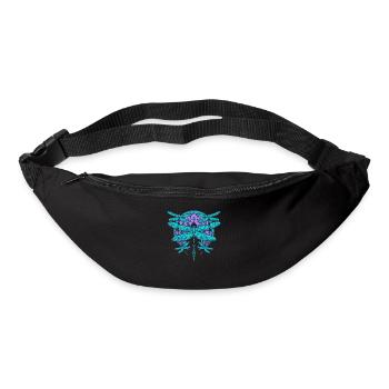Insekten Liebhaber Geschenk Tier Mandala Libelle - Gürteltasche - Schwarz - Vorne