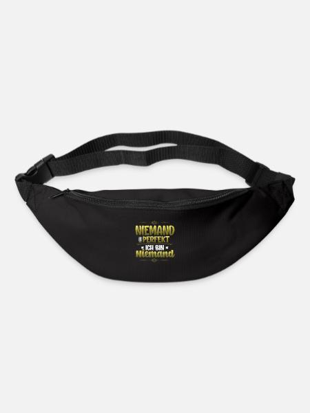 Niemand Ist Perfekt, Ich Bin Niemand, Eingebildet - Gürteltasche - Schwarz