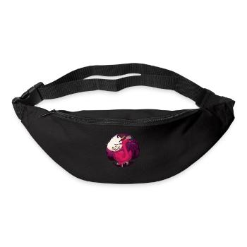 Bird Witch Animal Halloween Gift Pink Flamingo - Bum bag - black - Front