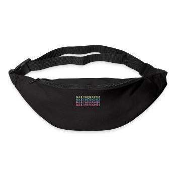 Thérapeute des ongles Drôle Nail Art Nail Tech - Sac banane - noir - Devant