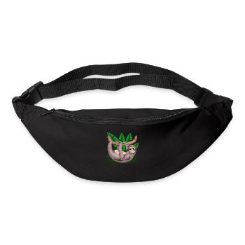 Lazy Animal Lover Gift Zoo Animal Sloth - Bum bag - black - Front
