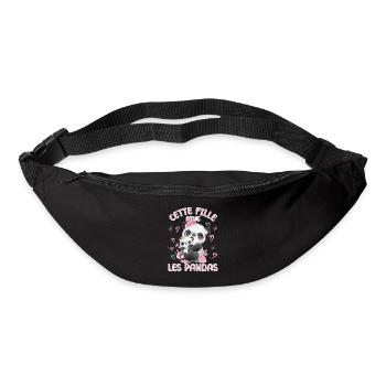 Dieses Mädchen Liebt Pandas - Gürteltasche - Schwarz - Vorne