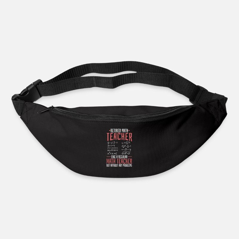 Math Teacher Math Retired Teacher - Bum bag - black