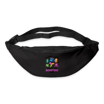 One candy a day Monster Funny Halloween - Bum bag - black - Front