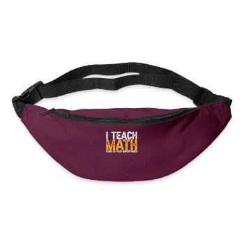 Math Teacher Math Teacher Superpower - Bum bag - burgundy - Front