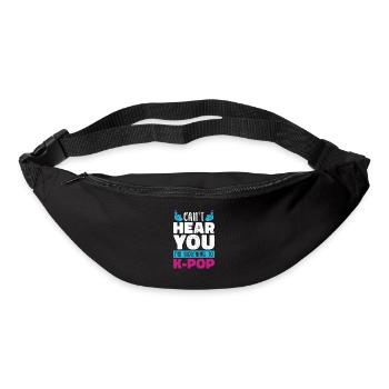 Ich kann dich nicht hören Lustiges Geschenk K Pop - Gürteltasche - Schwarz - Vorne