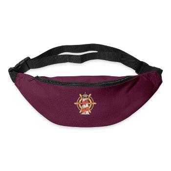 Ship Steering Wheel Ocean Sea Gift Lighthouse - Bum bag - burgundy - Front
