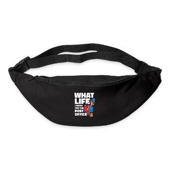 Postbote Briefträger Lustig - Gürteltasche - Schwarz - Vorne