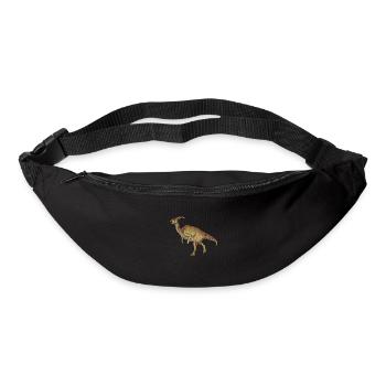 Drawing of Parasaurolophus - Bum bag - black - Front