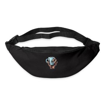 Coffee Cafe Halloween Zombie Hand - Bum bag - black - Front
