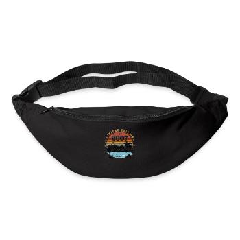2007 Retro Vintage Geburtstagsgeschenk Geboren im Jahr 2007 - Gürteltasche - Schwarz - Vorne
