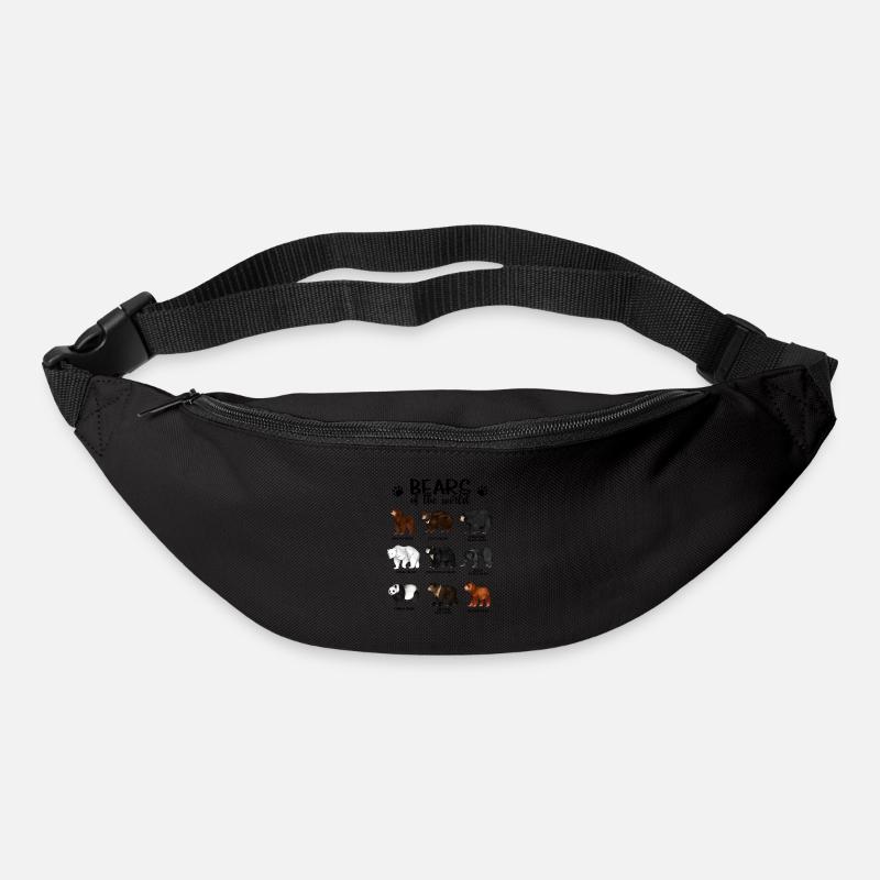 Ours du monde - Ours - Sac banane - noir