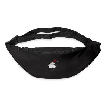 Zeichnung einer Tafelente - Gürteltasche - Schwarz - Vorne
