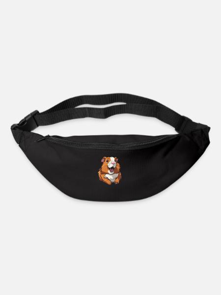 Guinea Pig Guinea Pig Smiling - Bum bag - black