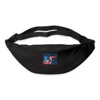 Support Your Local Pole Dancer Lineman - Bum bag - black - Front