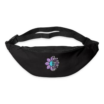 Sensibilisation à la prévention du suicide - Sac banane - noir - Devant