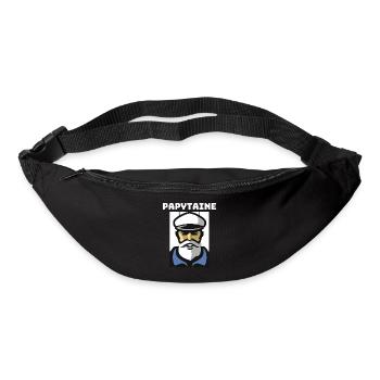 Papytaine Homme Marin Capitaine De Navire Captain - Sac banane - noir - Devant