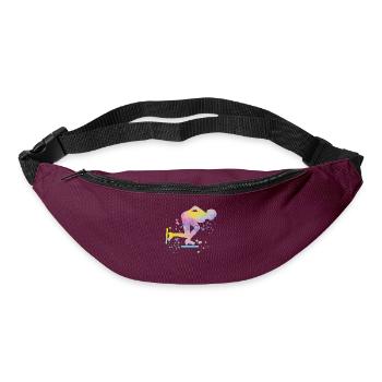 Speed Skater Athlete Speed Skating - Bum bag - burgundy - Front