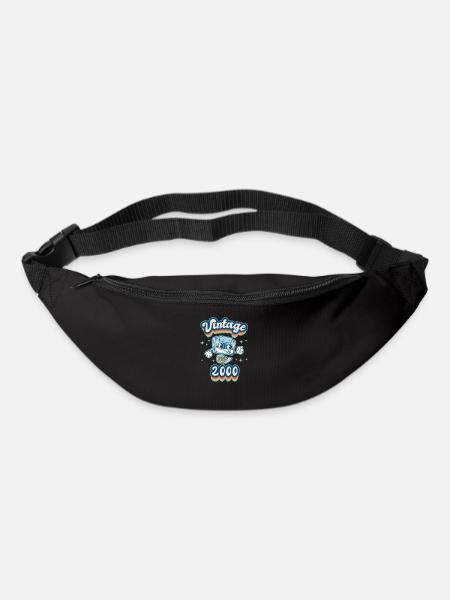 2000 Vintage Jahrgang Geburtstag Retro Geschenk - Gürteltasche - Schwarz