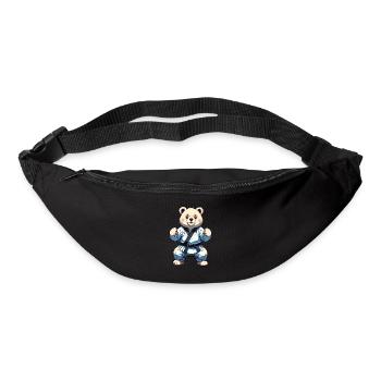 Karate Bear with Black Belt Karate Bär - Bum bag - black - Front