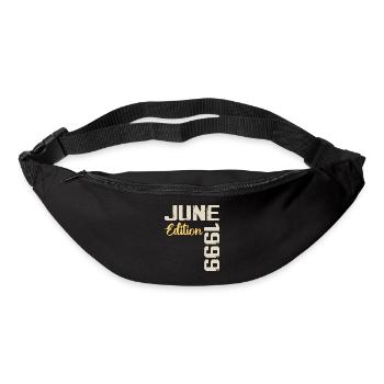 Né(e) en Juin 1999 Cadeau Juin 1999 Anniversaire - Sac banane - noir - Devant