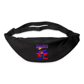 Haiti Junger König Haiti Flagge Melanin für Schwarze Jungen - Gürteltasche - Schwarz - Vorne