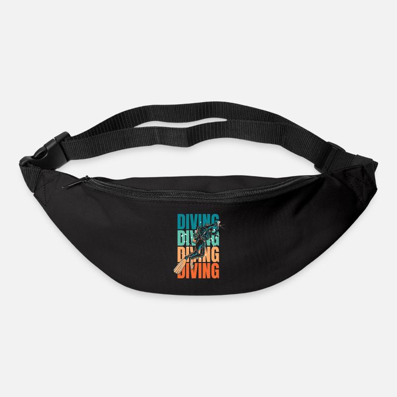 Tauchen Taucher - Gürteltasche - Schwarz