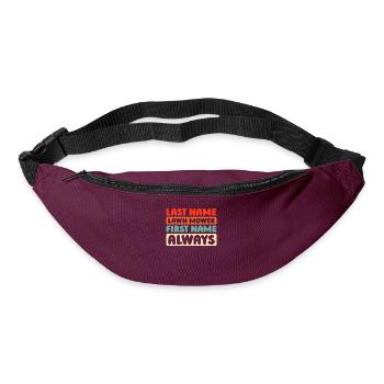 Rasenmäher Mähen - Gürteltasche - Burgunderrot - Vorne