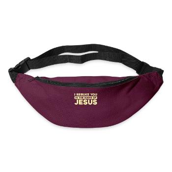 Christ Christentum - Gürteltasche - Burgunderrot - Vorne