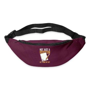 Dessinateur - Sac banane - bordeaux  - Devant