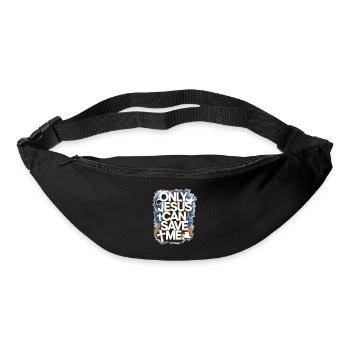 Only Jesus can save me Christian design - Bum bag - black - Front