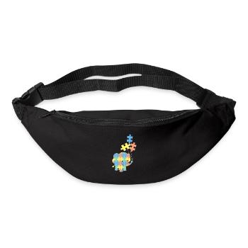 Autism Elephant Autism Awareness Autism Superhero - Bum bag - black - Front