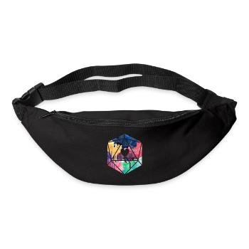 D20 Watercolor - Bum bag - black - Front