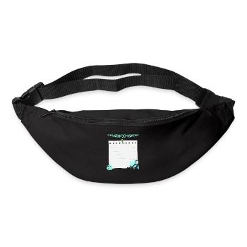 Wir Werden Dich Vermissen - Abschied Unterschrift - Gürteltasche - Schwarz - Vorne