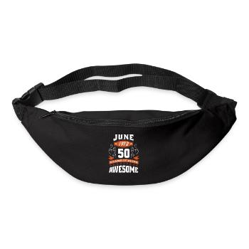 Juin 1972 - Cadeau du 50e anniversaire. Génial. - Sac banane - noir - Devant