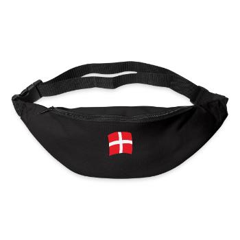 Dänemark Fahne Dänische Flagge Danmark Denmark - Gürteltasche - Schwarz - Vorne