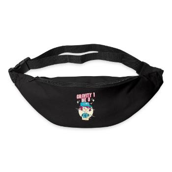 Gebrochener Arm Spruch - Fraktur Gipsarm - Gürteltasche - Schwarz - Vorne